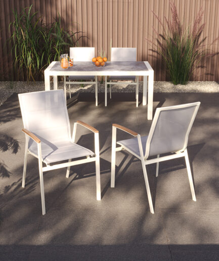 Etna Frozen Masa & Neva Sandalye Takımı