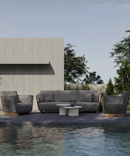 Lotus Üçlü Kanepe